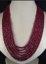 HOT Sell* AAA 7ROW NEW 2x4mm NATURAL FACETED BEADS NECKLACE 2024 - buy cheap