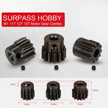 SURPASS HOBBY M1 11T 12T 13T Pinion Motor Gear for 1/8 RC Car Monster Truck 2024 - buy cheap