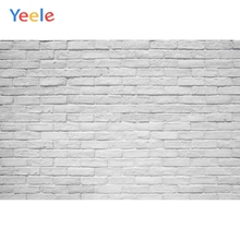 Yeele cenário de parede de tijolos brancos cinza, retrato para fotografia jovem, fundos personalizados, fotografia para estúdio de fotos 2024 - compre barato