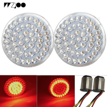 WZJOO Motorcycle red/red 1157 Bullet Front LED Turn Signal Inserts For  Super Glide Custom FXDC Road King FLHR 2024 - buy cheap