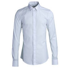 Solid Color Men Shirt Luxury Embroidered Collar Men Shirt Long Sleeve Camisa Masculina Cotton Mens Shirts Casual Slim Fit 4XL 2024 - buy cheap