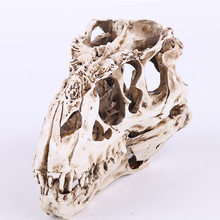 Resin Dinosaur Skull Model Tyrannosaurus Rex Skeleton Head Figurine Sculpture Crafts Halloween Home Animal Statues Decoration 2024 - buy cheap