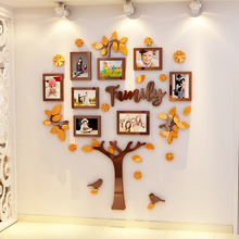 Criativo ins árvore de crescimento de bebês, adesivo de parede 3d acrílico para decoração diy de parede de quarto das crianças 2024 - compre barato