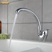 XOXO Kitchen Faucet  360 degree rotation copper Kitchen Faucet Single Handle for Kitchen Sink Mixer Tap Chrome Finish 3309-3319 2024 - buy cheap