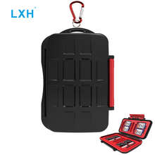 LXH 27 Slots Memory Card Case,Portable Holder Storage With Carabiner For 8SD+3CF+8TF/MSD+1XQD+2SIM+2Micro SIM+2Nano SIM+1Pin Key 2024 - buy cheap