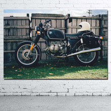 B M W motorcycle vehicle Vintage car Wallpaper Wall Art Poster Canvas Cloth Printed Decorative paintings 2024 - buy cheap