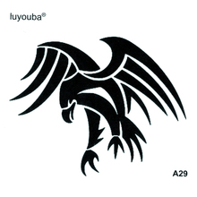 Водостойкая Временная тату-наклейка орла, Hawk хна, блеск, тату с животными, временные тату наклейки для женщин, тату 2024 - купить недорого