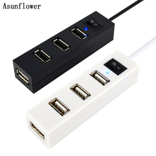 4 Ports USB 2.0 HUB USB HUB Splitter With Power Switch Or EU / US Adapter High Speed For Laptop PC Compatible USB2.0 / 1.1/1.0 2024 - buy cheap
