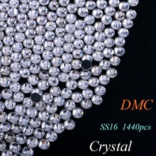 SS16 Crystal Cristales Cristal Piedras rhinestones Calientes del Arreglo de DMC Hotfix Hierro-En FlatBack Rhinestones Con Pegamento 2024 - compra barato