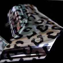 Модные узоры с принтом черного тигра, декоративные наклейки для ногтевого дизайна, переводная фольга в банке S638 2024 - купить недорого