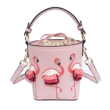 Brand Fashion Show Bag Women Bags PU Leaather Female Flamingo Bucket bag Women Shoulder Bags Designer Handbags  XS-92 2024 - buy cheap
