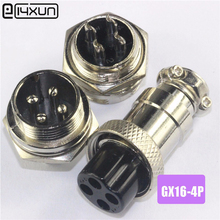 5Pair=10Pcs GX16 GX16-4 4P 4Pin 16mm Male&Female Wire Panel Connector plug Circular Aviation Connector Socket Plug 2024 - buy cheap