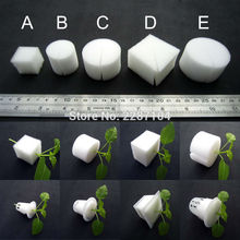 25/100pcs White Clone Cloning Collar Foam Insert Hydroponic Plant Vegetable Root Guard Seed Germinate For Mesh Pot 5 sizes 2024 - buy cheap