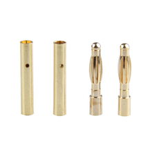 10 pair/lot 2mm Gold Copper Brushless Motor Banana Plug Bullet Connector Plated For ESC Battery 2024 - buy cheap