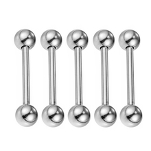 10PCS Fashion Men's Tongue Piercing Bars 14G Piercing Tongue Rings for Women Stainless Steel 1.6mm Body Piercing Jewelry 2024 - buy cheap
