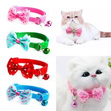 1pc Candy Color Adjustable  Bow Tie Bell Bowknot Sale Collar Necktie Puppy Kitten Dog Cat Pet 2024 - buy cheap