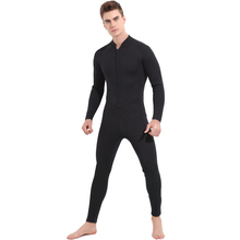 Мужской костюм для дайвинга, 5 мм, полный гидрокостюм для серфинга, комбинезон для подводного плавания, костюм для подводного плавания, мужской мокрой костюм на молнии сзади, однотонный, черный 2024 - купить недорого