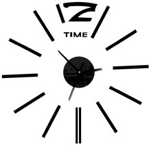 Relógio digital de diy relógio de parede espelho acrílico relógios para relógio sala 3d adesivos de parede espelho decorativo cozinha MZB-014 2024 - compre barato