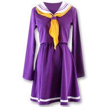 Disfraz de Shiro de No game no life para mujer, ropa para halloween, vestido carival, pelucas, traje de marinero, uniforme escolar japonés 2024 - compra barato