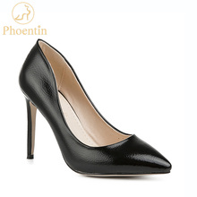 Phoentin-sapatos de salto alto feminino, luxuoso, preto, sexy, ponta fina, couro patenteado, ft664 2024 - compre barato