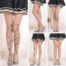 1PCS 6 Styles Cute Fashion Tattoo Patterns Women Sexy Tights Hosiery Pantyhose Ladies Gifts 2024 - buy cheap