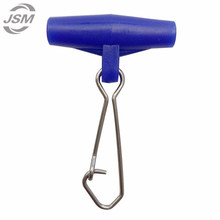 JSM 50pcs Fishing Sinker Slip Clips Blue Plastic Head Swivel With Hooked Snap Fishing Weight Slides For Braid Fishing Line 2024 - buy cheap