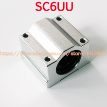 Rodamiento lineal SC6UU SCS6UU, Unidad de deslizamiento, bloqueo de buje con cojinete LM6UU para riel de eje de 6mm, 1 ud. 2023 - compra barato