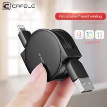 CAFELE Retractable USB Phone Cable for iphone X 8 7 6S Plus 5S Data Sync USB Charging Cable for 8 Pin Apple Phone Portable Cable 2024 - buy cheap
