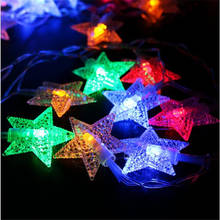 2018 New Year 7.5M 50LED Star String Lights Fairy Garland Waterproof For Christmas Wedding Home Party Decoration EU US plug 2024 - buy cheap