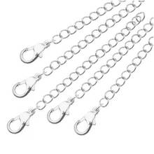 My Shape Link Chain Lobster Clasp Chain Extender Fit Necklaces And Bracelets Jewelry 10pcs/lot Silvery To Golden Tone Choose 2024 - buy cheap