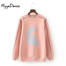 New Fashion Thicken Women Cartoon 3D Rabbit Hoodie Harajuku Pullover Tops Autumn Winter Long Sleeve Fleece Sweatshirt Plus Size 2024 - buy cheap