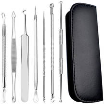 OutTop Stainless Steel Acne Needle 5Pcs Stainless Facial Acne Spot Pimple Remover Extractor Comedone Tool Blackhead Facial Acne 2024 - buy cheap
