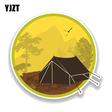 YJZT 14.7CM*14CM  Wilderness Outdoors Camping Decal PVC Motorcycle Car Sticker 11-00766 2024 - buy cheap