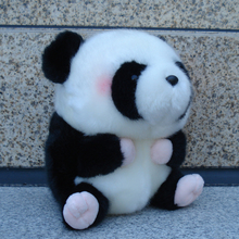 Panda pequeño de felpa, juguete de alta calidad, sonrisa, muñeco de panda, regalo, alrededor de 18cm 2024 - compra barato