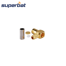 Superbat MMCX Crimp Female Jack Right Angle 50 Ohm RF Coaxial Connector for Cable RG174,RG188A,RG316,LMR100 2024 - купить недорого