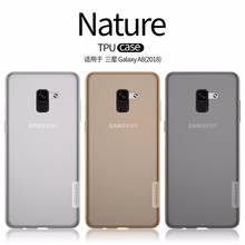 NILLKIN Nature TPU soft back cover Case For Samsung A8 2018 / A8 Plus 2018 clear Transparent case with retailed package 2024 - buy cheap