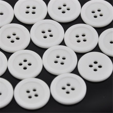 Botões de costura scrapbooking resina branca aleatória, 100 peças 20mm pt42 2024 - compre barato