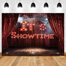 Mocsicka Photography Backdrop Red Carpet Magic Show Stage Spotlight Party Birthday Banner Photo Studio Photo Background 2024 - buy cheap