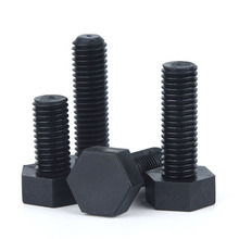 3pcs M12 Hexagonal screw black mechanical bolt Hexagon Nylon screw insulation Plastic screw 20mm-100mm Length PA66 2024 - buy cheap