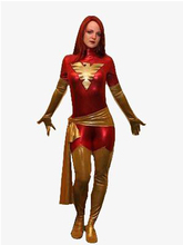 Бесплатная доставка, темно-костюм Феникса для женщины Zentai, блестящий металлик, костюм для Хэллоуина, костюмы Xmen 2024 - купить недорого