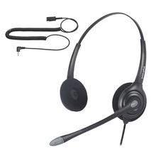 2.5mm plug Headset with Mic for Cisco Linksys Spa Polycom Grandstream Panasonic Zultys Gigaset Office phones and Cordless Phones 2024 - buy cheap