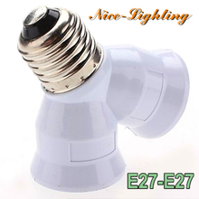 5pcs/lot E27-E27 Lamp Holder Converter Screw Socket E27 to E27 Lamps Holder Adapter Light Bulb Plug Extender Free Shipping 2024 - buy cheap