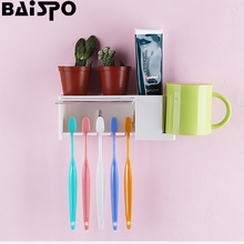 BAISPO-soporte creativo para cepillo de dientes, soporte multifunción antimosquitos para pasta dental, juego de baño 2024 - compra barato