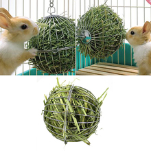 2019 New Pet Supplies Manger Food Ball Stainless Steel Plating Grass Rack Ball For Rabbit Guinea Pig Pet Hamster Suppliy 2024 - buy cheap