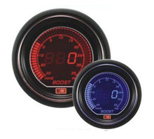 Free shipping 60mm LCD two color BOOST TURBO gauge Digital Auto Gauge  RED/BLUE Light SMOKE LENS boost Meter LCD6007 BAR 2024 - купить недорого