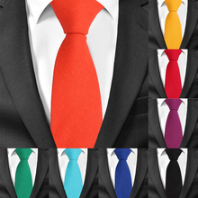 Новые Галстуки карамельных цветов для мужчин, повседневные льняные хлопковые галстуки, тонкий галстук для шеи жениха, галстук для ношения в обтяжку, мужской галстук 2024 - купить недорого