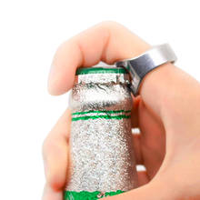 1 шт. открывалка для бутылок из нержавеющей стали, креативный Универсальный перстень в форме кольца, открывалка для пивных бутылок, инструмент для бармена 2024 - купить недорого