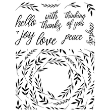 6x8inch Hello Thanks Leaf Transparent Clear Silicone Stamp/Seal for DIY Scrapbooking/Photo Album Decorative Cards Clear Stamps 2024 - buy cheap