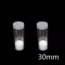 1PC Coin Storage Protective Tube HolderDiameter 30mm Plastic Clear Round Cases 2024 - buy cheap
