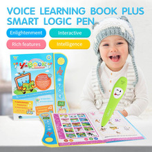 Kids Learning Book English Letter Numbers Smart Logic Voice Book Educational Electronic Toys M09 2024 - buy cheap